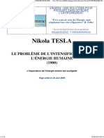 Le Problème de L'intensification de L'énergie Humaine