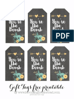 Youre the Bomb Printable Tags by Blooming Homestead