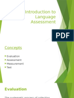Introduction To Language Assessment