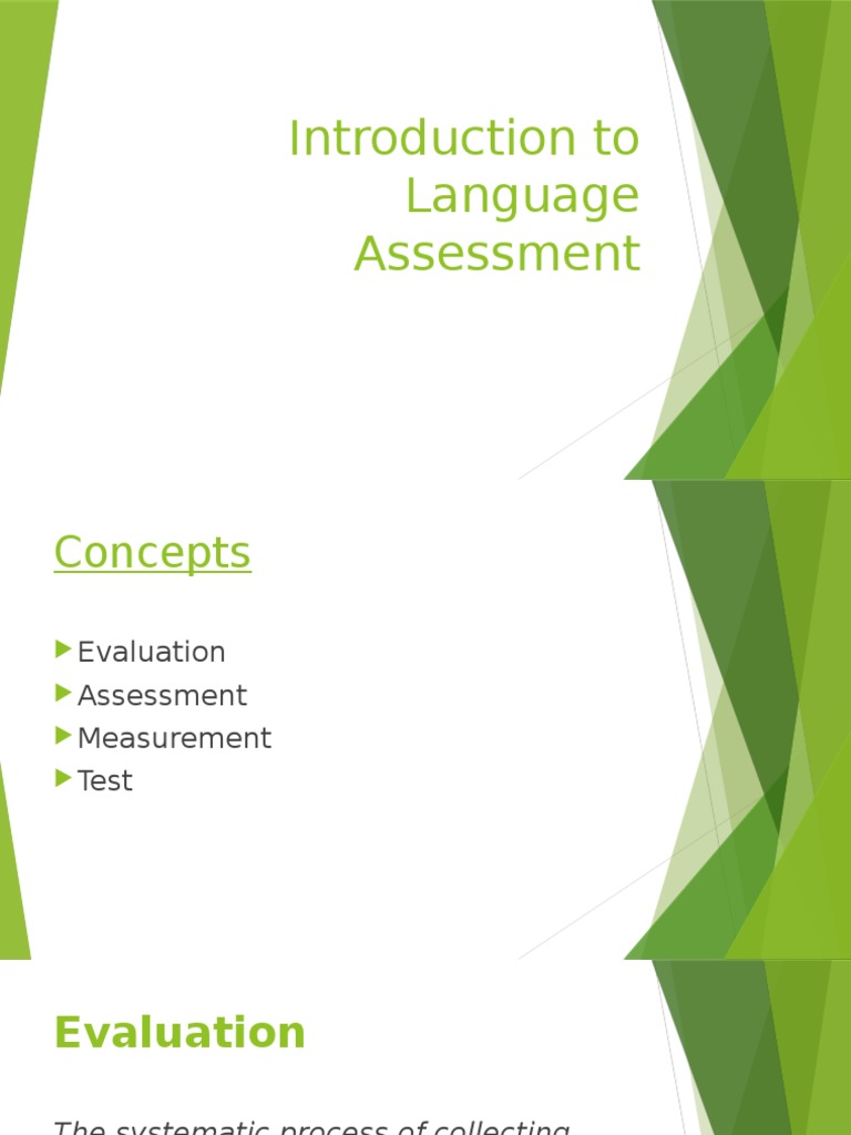 Introduction To Language Assessment | PDF | Career & Growth | Art