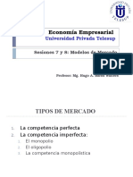 Sesiones 7 y 8 Modelos de Mercado