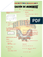 Multiplicación Con Monomios