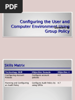 Configuring The User and Computer Environment Using Group Policy