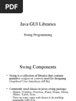 Java GUI Libraries: Swing Programming