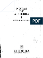 Notas de Algebra - Enzo Gentile PDF