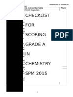 Checklist For Scoring Gred A Kimia 2015