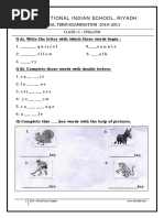 I English Worksheet FinalTerm