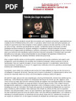 A Literatura é o Único Instrumento Realmente Capaz de Mudar o Homem