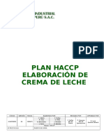 Plan Haccp Crema de Leche Planta Trujillo - Nueva Estructura