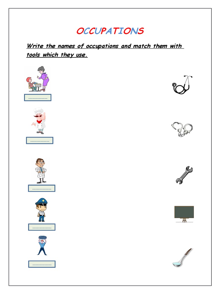 Occupations and Their Tools Matching | PDF