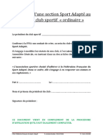 Annexe 9 - Attestation D'honneur Pour La Création de Section PDF