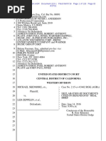 Download Declaration RE Documents cited in defendants trial brief Skidmore v Led Zeppelin Stairway to Heaven lawsuit  by James Cook SN315146674 doc pdf