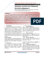 Different Maintenance Practices For Industrial Electrical Equipment's