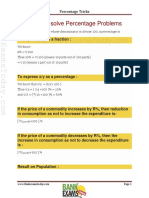 Tricks to Solve Percentage Problems