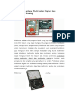 Perbedaan Antara Multimeter Digital Dan Multimeter Analog