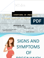 Signs & Symptoms of Pregnancy, Minor Aliments During Pregnancy.