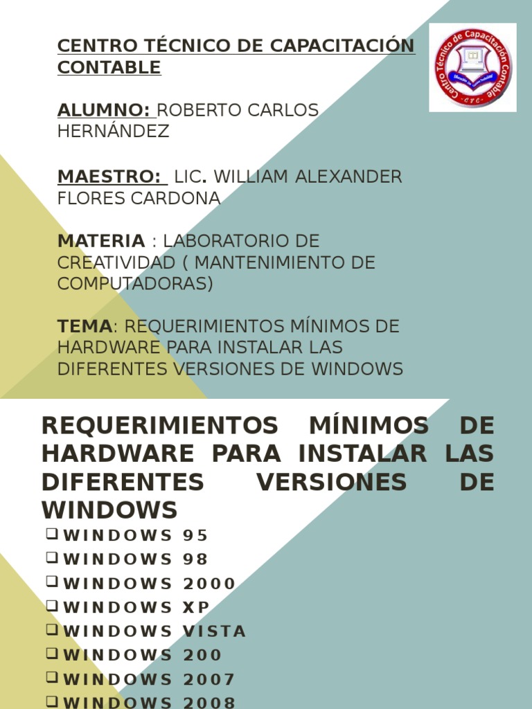Requisitos Minimos De Hardware Para Instalar Windows 8