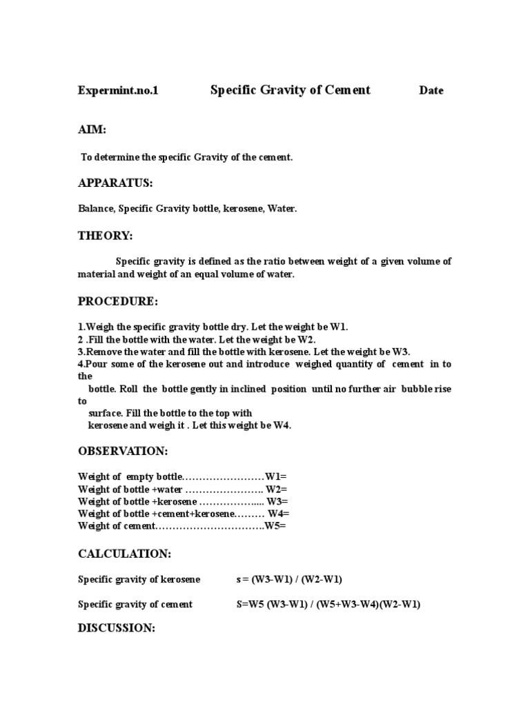 Concrete Lab Manual PDF Concrete Weight