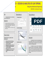 Project Poster - Design & Analysis of Leaf Spring