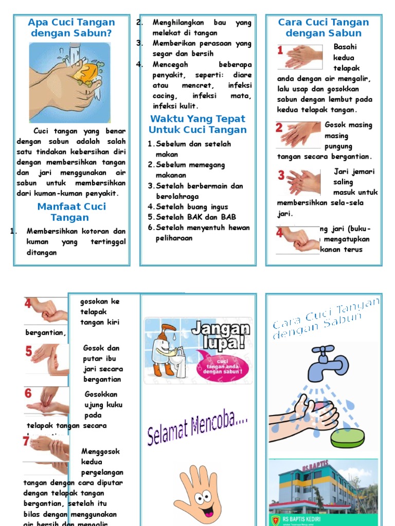  Leaflet  Cuci  Tangan 