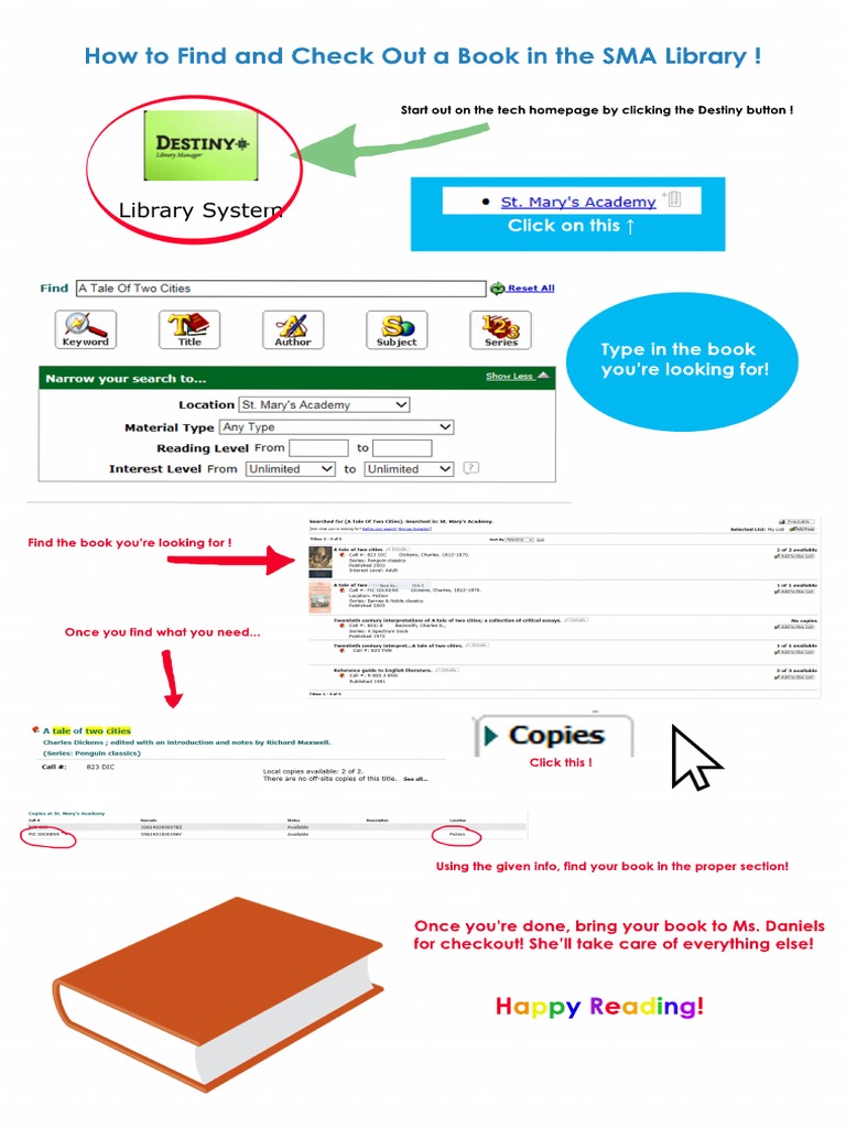 SMA Library Book Checkout Guide | PDF