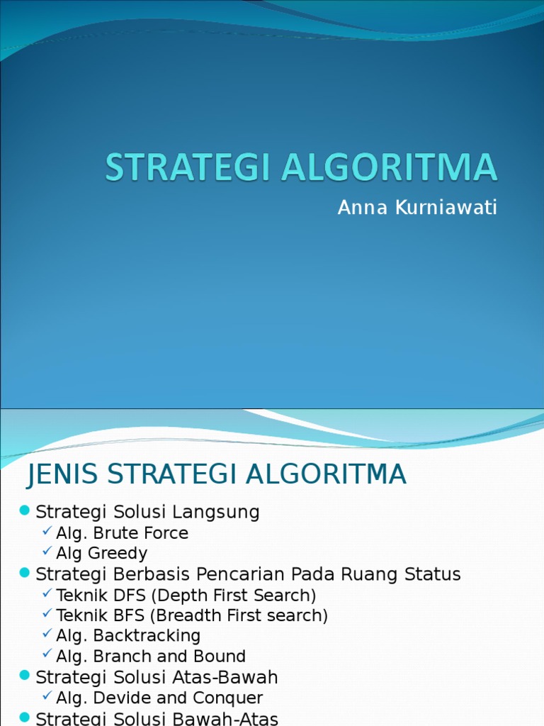 Contoh dan Strategi Algoritma Brute Force | PDF | Teknologi & Rekayasa