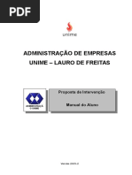MANUAL Proposta de Intervenção 2016.1