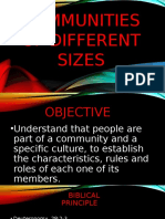 PPT Communities of Different Sizes