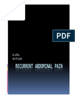 Recurrent Abdominal Pain Causes, Symptoms, Diagnosis