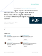 The ecohydrological imprint of deforestation in the semiarid Chaco