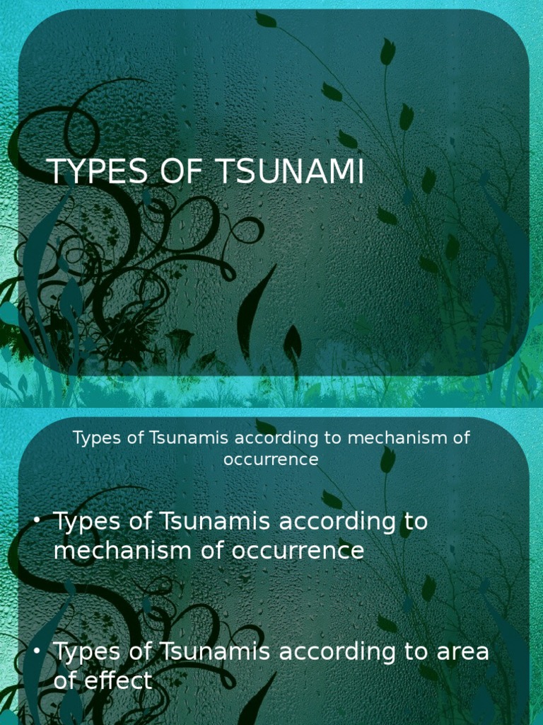 Tsunami Types Tsunami Glacier