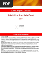 Global Intravenous (IV) Iron Drugs Market Report