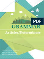 Articles Determiners Menurut Grammar Bahasa Inggris