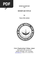 Download Seminar Report Format by Smartydr SN31517883 doc pdf