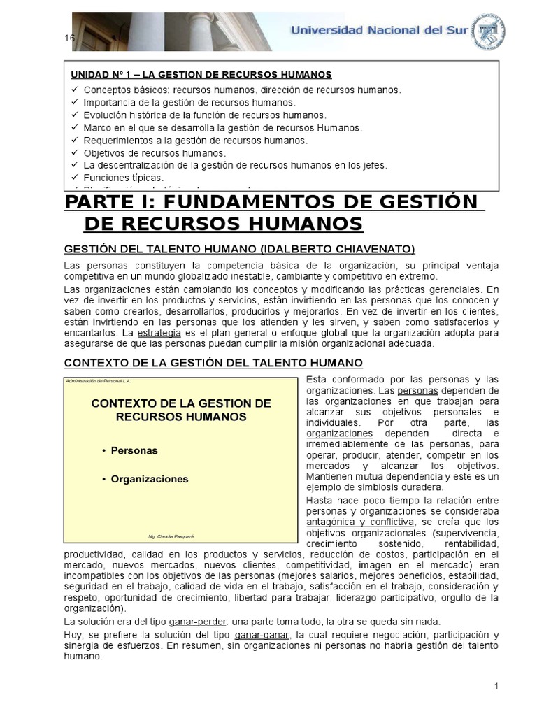 Fundamentos de Gestión del Talento Humano | PDF | Recursos humanos ...