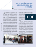 APL DE ALUMÍNIOS RECEBE ORIENTAÇÃO SOBRE SELO DO INMETRO