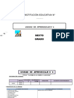 UNIDAD DE APRENDIZAJE 6° ED. PRIMARIA MES DE JUNIO 2016