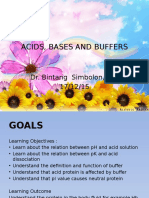 Acids, Bases and Buffers New