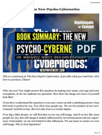 Book Summary - The New Psycho-Cybernetics