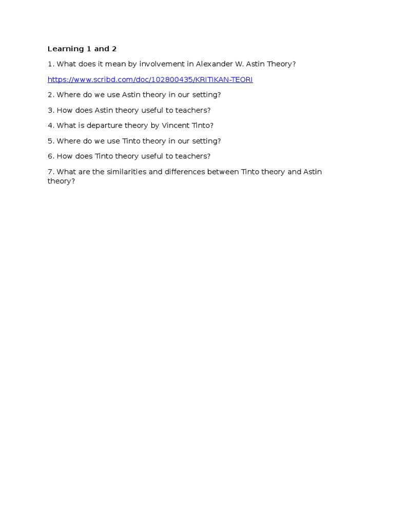 1 Learning 2 | PDF