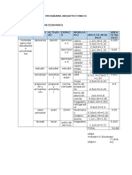 Programa Arquitectonico