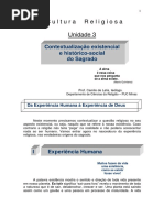 3 - Contextualização Existencial e Historico-social Do Sagrado