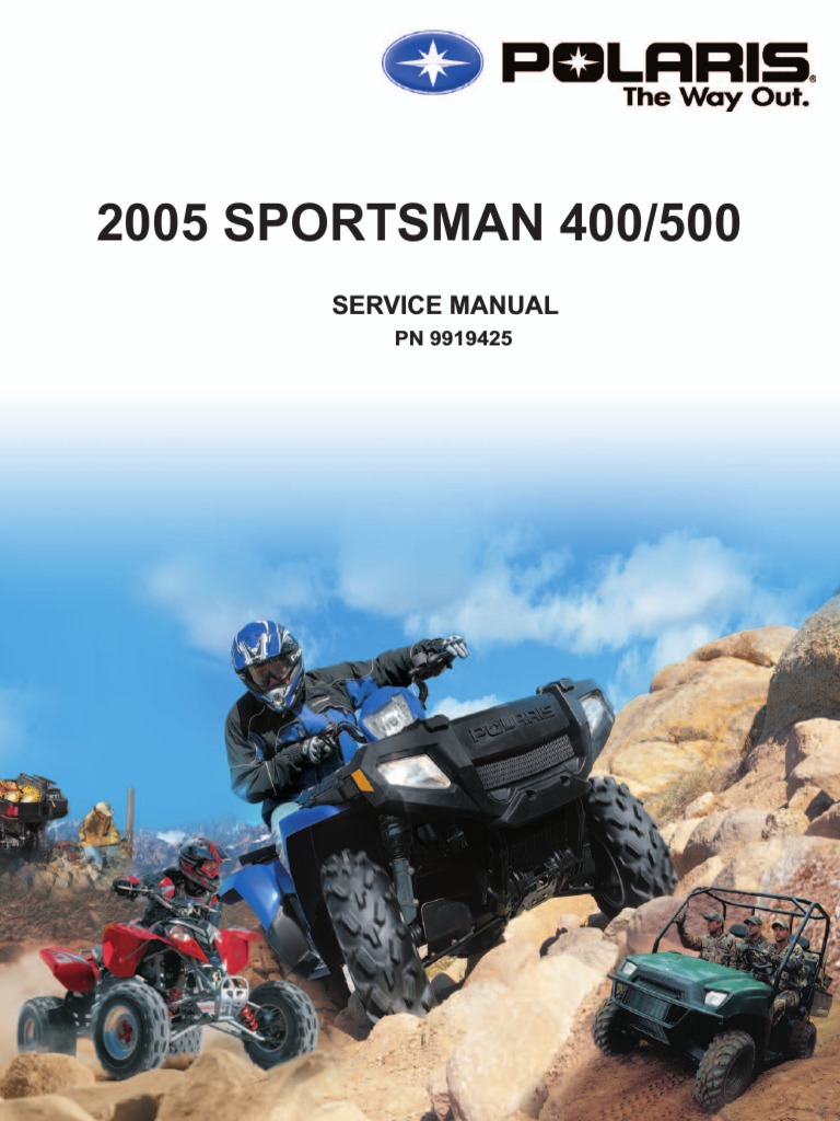 2005 Polaris Sportsman 400 500 Service Manual NoPW ... 2004 polaris 500 sportsman 6x6 wiring diagram 