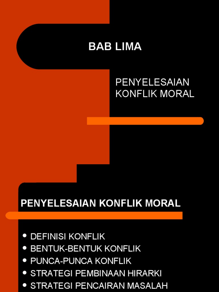 BAB LIMA moral kbu
