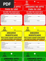 Tarjetas Liberacion de Andamios | PDF