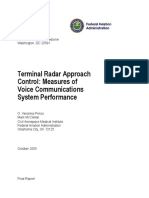 Terminal Radar Approach Control: Measures of Voice Communications System Performance