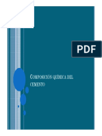 II Composiciòn Quimica Del Cemento, Pruebas Físicas y Mecanicas, Tipos de Cemento PDF