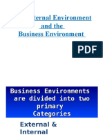 The External Environment and The Business Environment 1