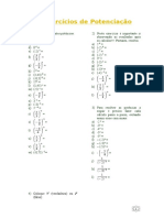 1- Exercícios de Potenciação (1)