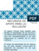 Recursos de Apoyo para La Inclusión